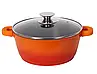Каструля алюмінієва з антипригарним покриттям Bohmann Cooc Max 3.9 літри 24 см з кришкою BH-7324MRB-OR, фото 2
