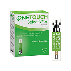 Тест-смужки Ван Тач Селект Плюс (One Touch Select Plus), 50 шт.