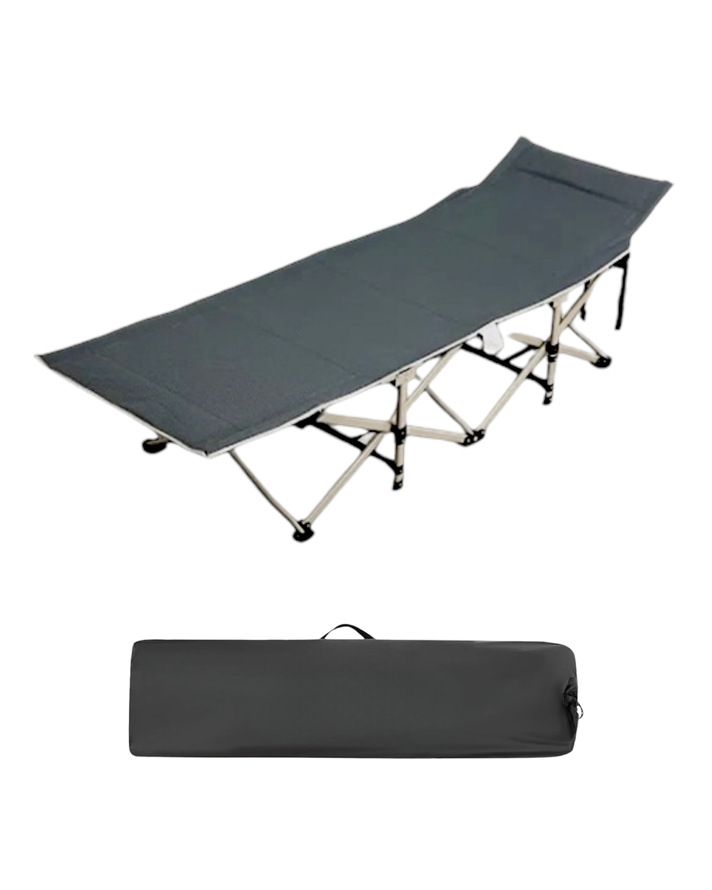 Розкладушка тактична з чохлом Skif Outdoor Forest 185х67х37 см , сіра, фото 1