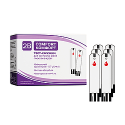 Тест-смужки Тубі Комфорт 50 шт. (2B Comfort)/300 штук