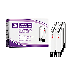 Тест-смужки Тубі Комфорт 50 шт. (2B Comfort)/500 штук