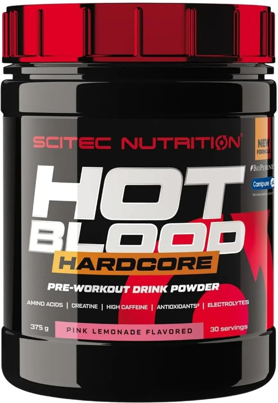 Предтренировочний комплекс Hot Blood Hardcore 375 грам рожевий лимонад
