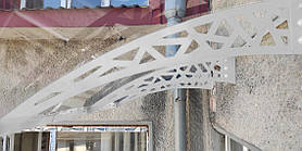 Дашок 3.05 x 1.5 м Hi-tech, металевий з монолітним полікарбонатом