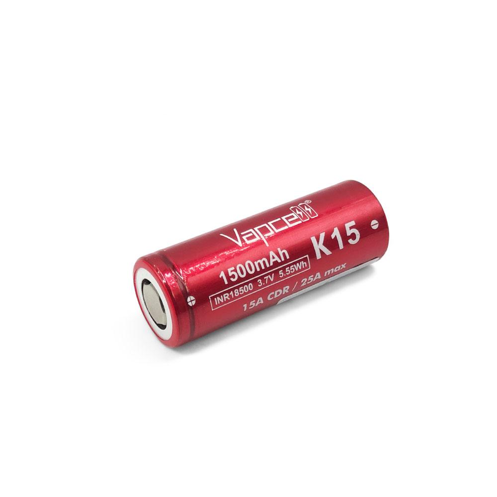 Акумулятор INR18500 Vapcell K15 1500mAh 25A (3.7v), фото 1