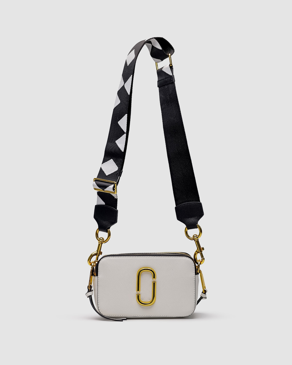 Жіноча сумочка Marc Jacobs The Snapshot White Black
