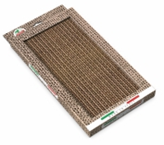 Дряпка з картону для котів Graffietto, 40х21х2,5 см, фото 1