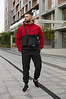 Спортивний чоловічий костюм анорак і штани весна осінь комфортний для прогулянок із захистом від вітру