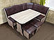 Комплект кухонний обідній Гармонія дП дуб сонома шоколад куточок із розсувним столом, табуретами Мікс Мебель, фото 3