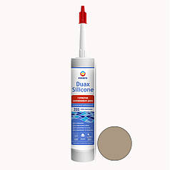 Eskaro Duax Silicone кольоровий силіконовий герметик для швів, капучіно (№227), 300мл.