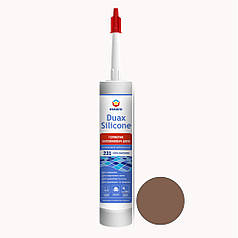 Eskaro Duax Silicone кольоровий силіконовий герметик для швів, коричневий (№232), 300мл.
