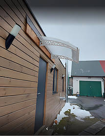 Дашок 1.5 x 1 м Hi-tech, металевий з сотовим полікарбонатом