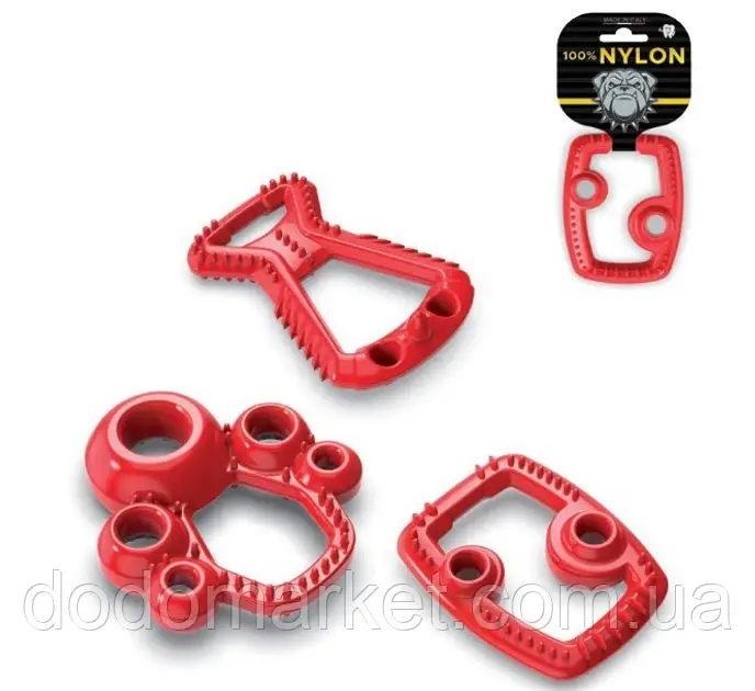 Іграшка для собак нейлонова Geo-Nylon2 (різні форми), 10х9х1 см Италия, фото 1