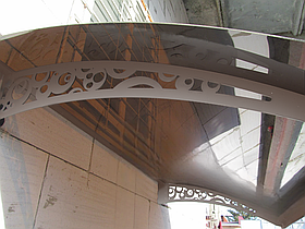 Дашок 1.5 x 1 м Style, металевий з монолітним полікарбонатом