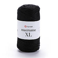 Yarnart MACRAME XL (Макраме XL) № 148 чорний (Пряжа для в'язання, нитки для макраме)