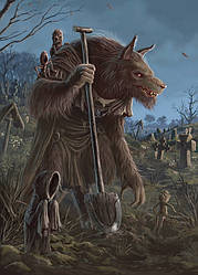 Фентезі листівка "Вовкулака Хреб"