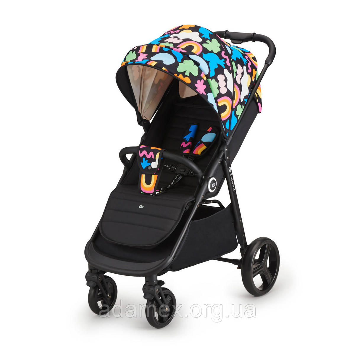 Прогулянкова коляска Kinderkraft GRANDE Plus happy shapes