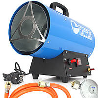 Газова теплова гармата обігрівач RIPPER 20 кВт M80925R + редуктор + шланг