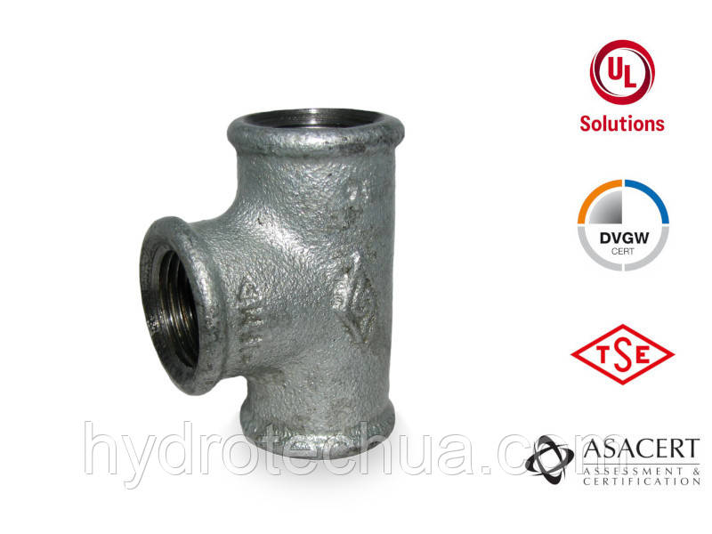Трійник оцинкований 1/2" ВВВ Hydro-T