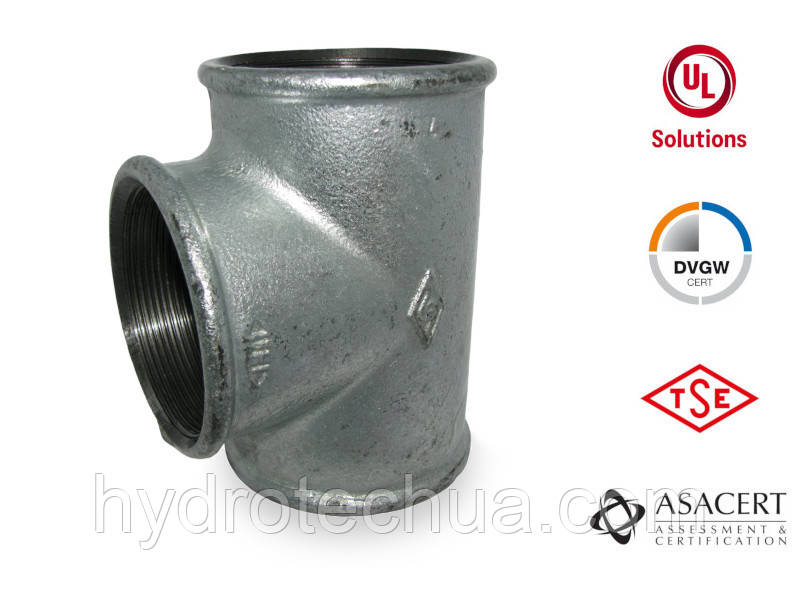 Трійник оцинкований 2 1/2" ВВВ Hydro-T