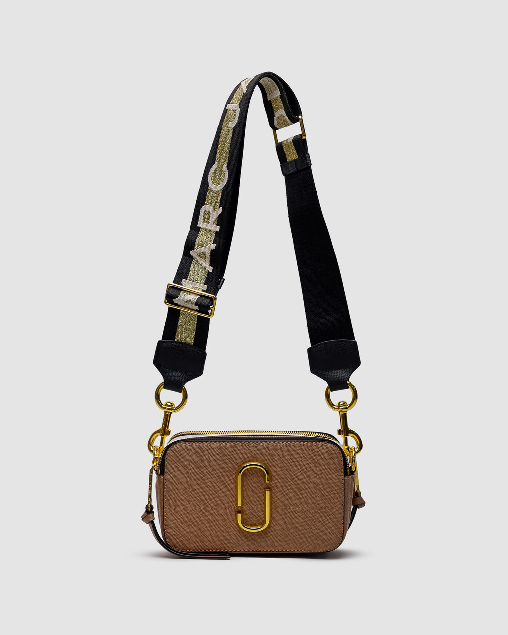 Жіноча сумка снапшот Marc Jacobs The Snapshot Dark Beige/Gold