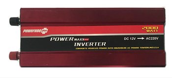 Перетворювач PowerOne 12V-220V 2000W LED дисплей