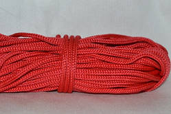 Шнури плетені 4 мм 90 м (0,280-0,290 кг). червоний