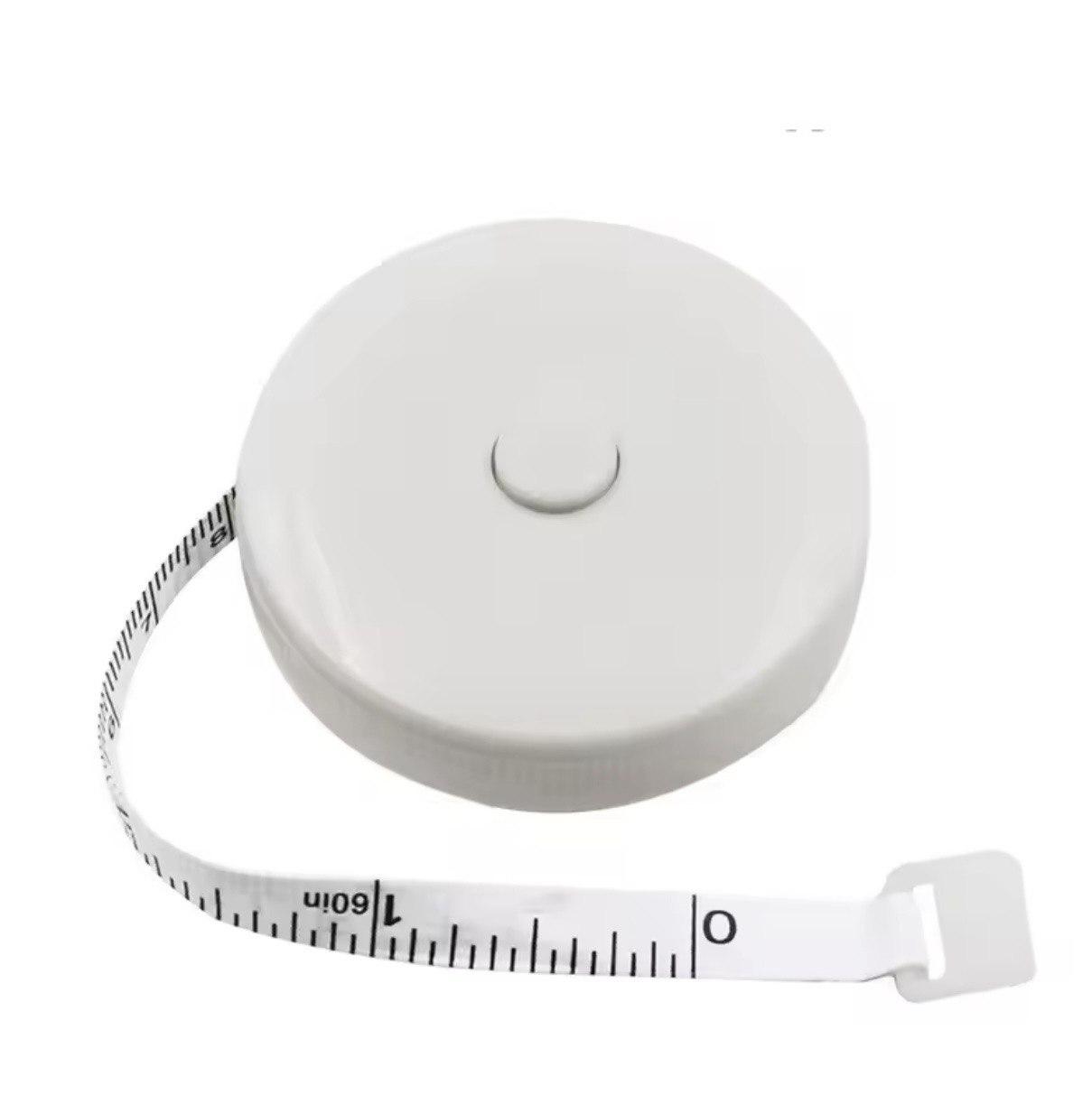 Сантиметрова стрічка-рулетка 150 см. біла, фото 1