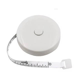 Сантиметрова стрічка-рулетка 150 см. біла