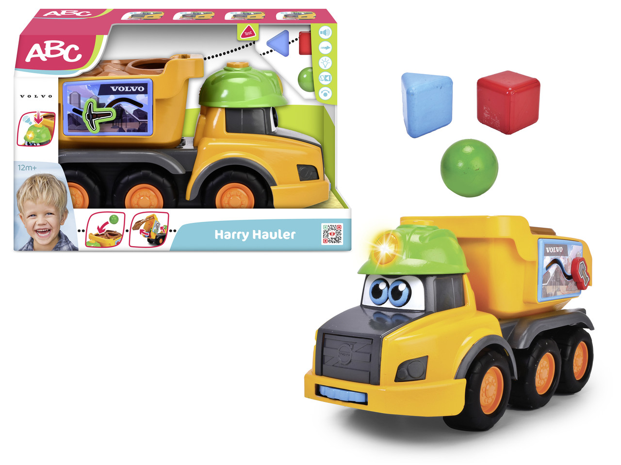 Автомодель Dickie toys АВС Самоскид сортер Гаррі зі звуковими та світловими ефектами (4115008)