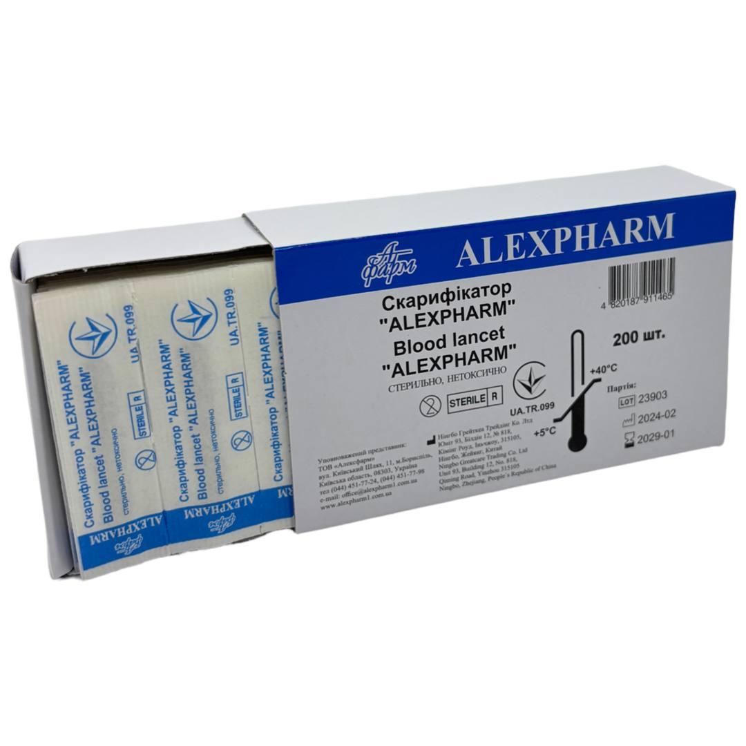 Скарифікатор медичний металевий ALEXPHARM розмір 38*5.3 мм (1 шт)
