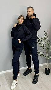 Жіночий спортивний костюм Nike теплий на флісі зимовий з капюшоном повсякденний костюм унісекс модний зручний 46