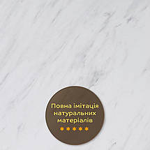 Декоративна миюча ПВХ плита для стін білий мармур 600*600*3mm, фото 6
