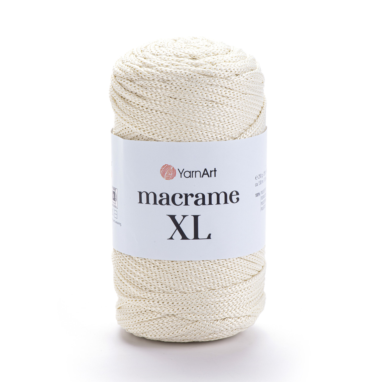 Пряжа Yarnart Macrame XL № 137 молочний (Ярнарт Макраме XL), фото 1