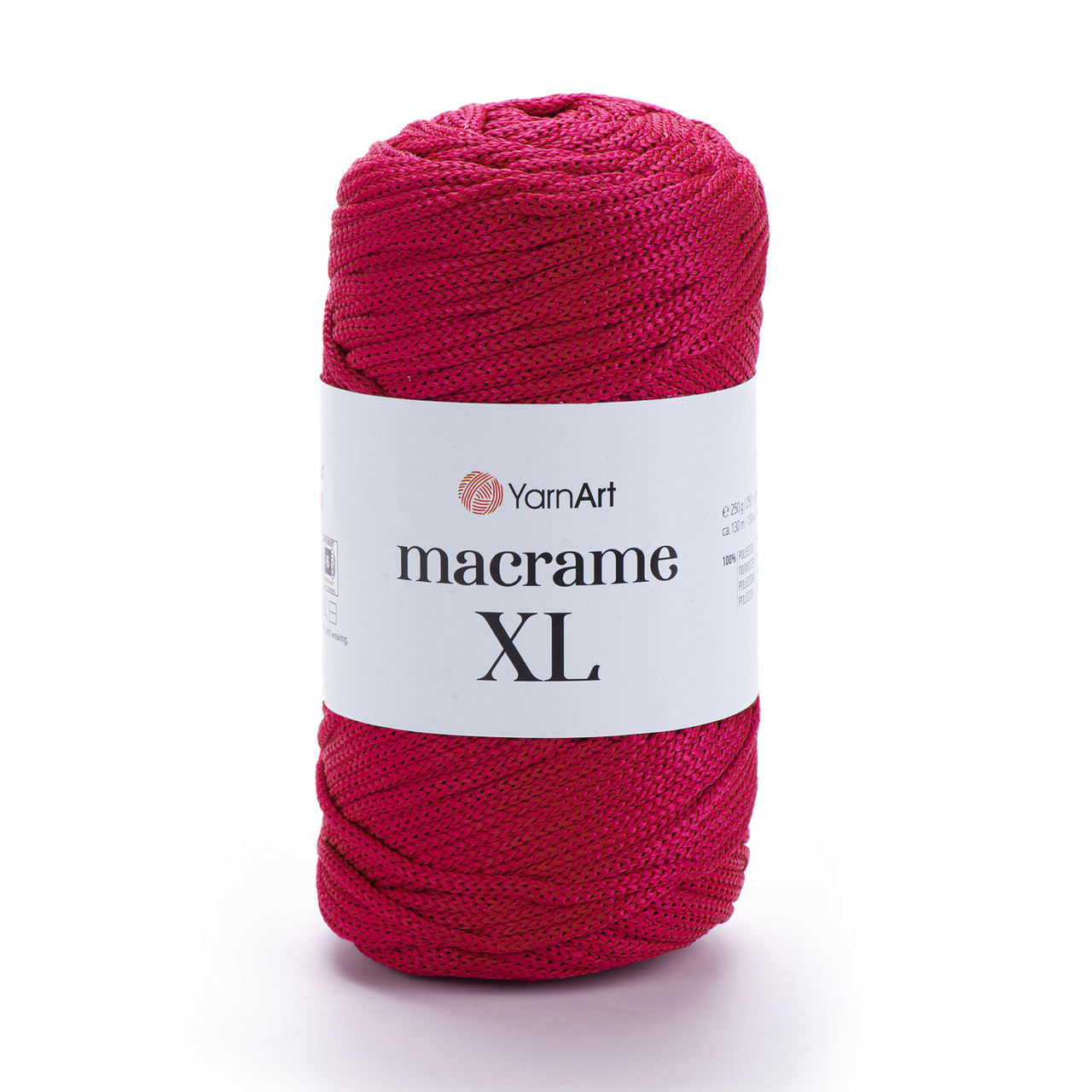 Пряжа Yarnart Macrame XL № 143 малиновий (Ярнарт Макраме XL), фото 1