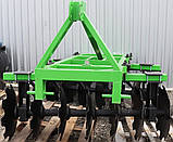 Дисковий культиватор навісний Бомет 1.5 м борона (14 дисків: "ромашка" - 510 мм) лущильник до трактора від 24 к.с., фото 7