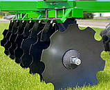 Дисковий культиватор навісний Бомет 1.5 м борона (14 дисків: "ромашка" - 510 мм) лущильник до трактора від 24 к.с., фото 10