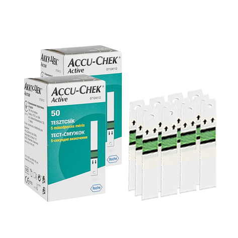 Тест-смужки Акку-Чек Актив 100 шт. (Accu-Chek Active)/600 штук, фото 1