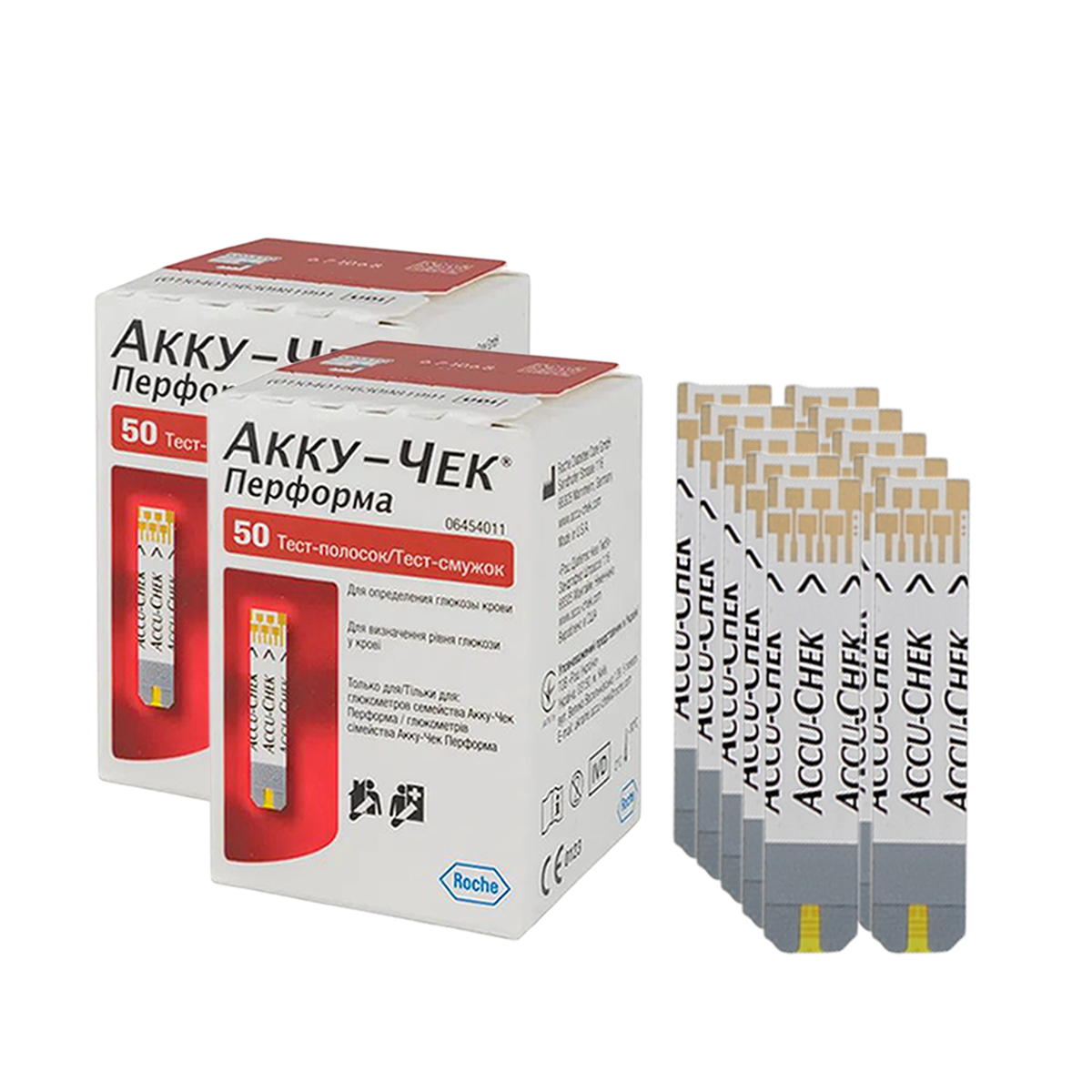 Тест-смужки Акку-Чек Перформа (Accu-Chek Performa) 100 — 400 штук