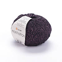 YarnArt MANHATTAN (Манхеттен) №906 вишневий (Пряжа напіввовна, нитки для в'язання)