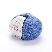 YarnArt MANHATTAN (Манхеттен) №907 синий (Пряжа напіввовна, нитки для в'язання)