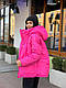 Жіноча стильна куртка пуховик стьобана легка зимова коротка тепла куртка пуфер плащівка вшитий капюшон синтепон 250, фото 4