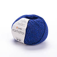 YarnArt MANHATTAN (Манхеттен) №914 яскраво-синій (Пряжа напіввовна, нитки для в'язання)