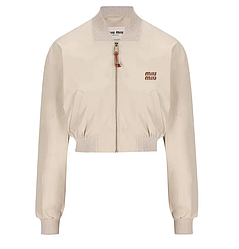 Жіночий бомбер куртка Miu Miu (Бежевий) розмір S