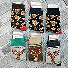 Шкарпетки жіночі високі новорічні зимові з махрою р.35-39 асортименти НОВА ЛІНІЯ, фото 2