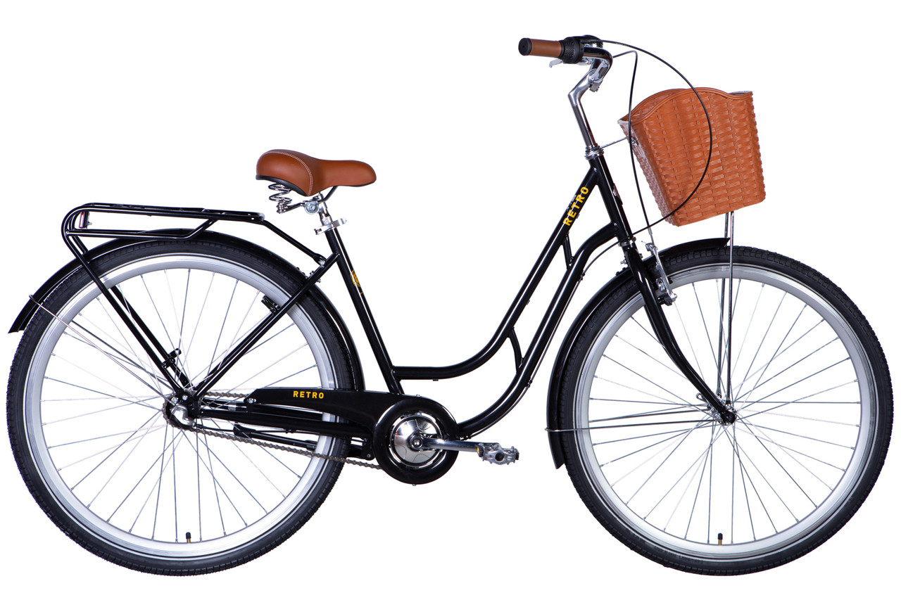 Велосипед 28" Dorozhnik RETRO PH 2024 рама - 19" чорний