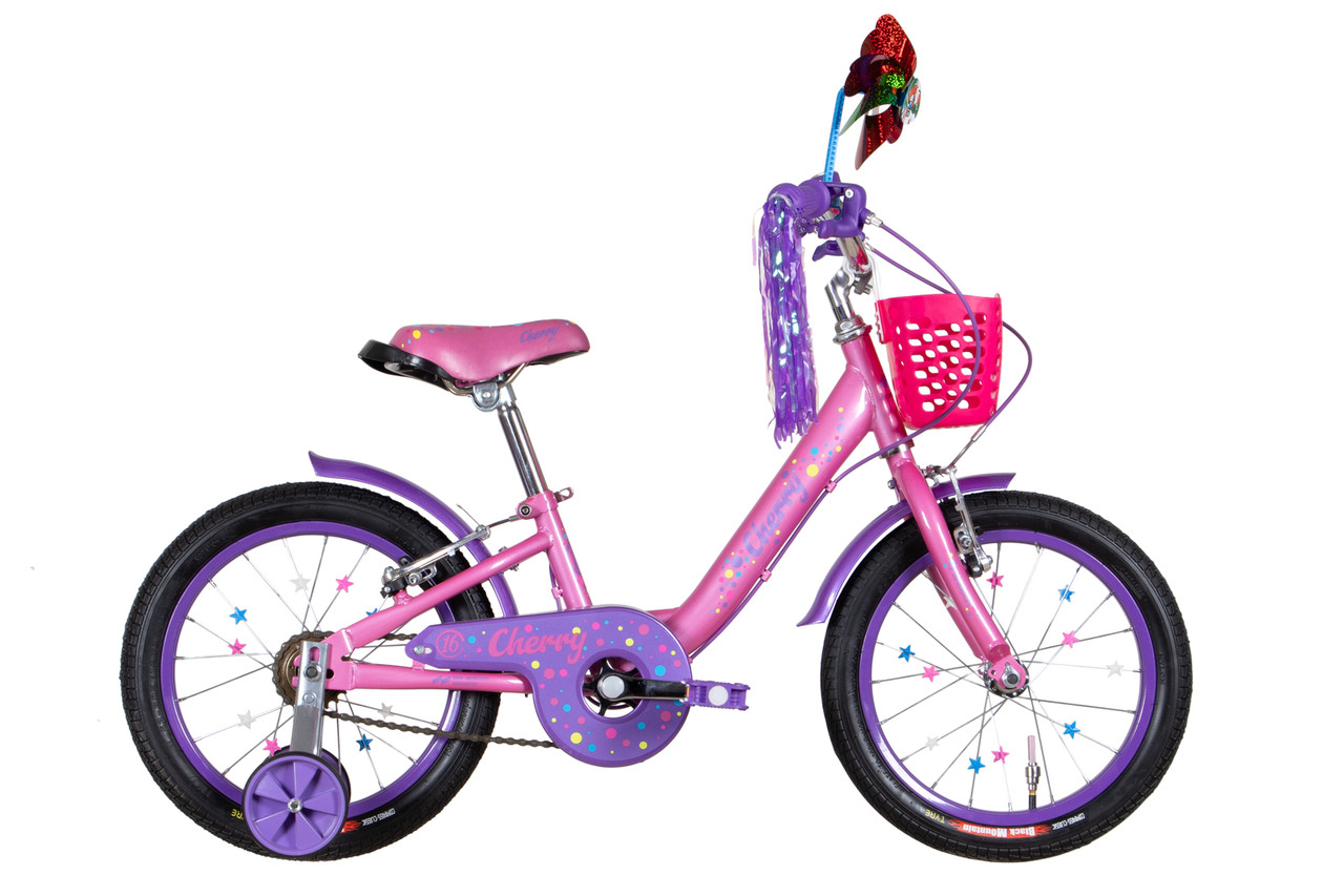Велосипед 16" Formula CHERRY Vbr 2024 рама - 8.5" рожевий з бузковим