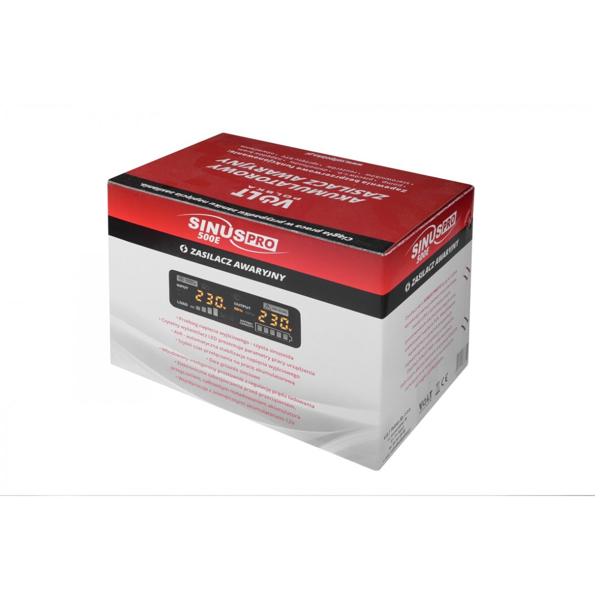 ДБЖ Перетворювач напруги Volt Polska Sinus PRO 500 E 12/230 V (350/500W), фото 1