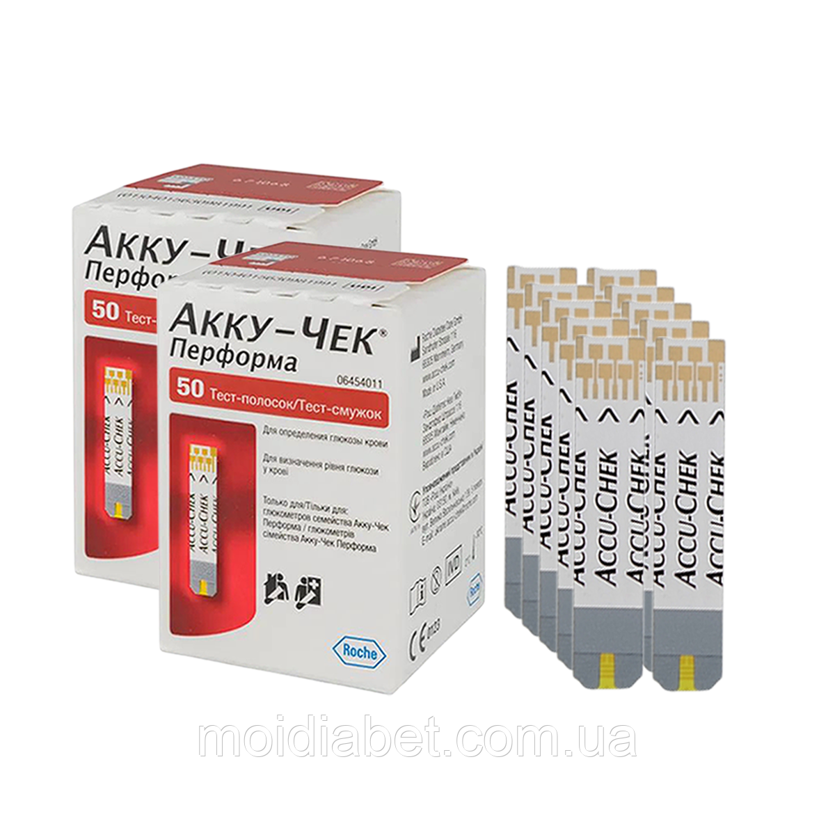 Тест-смужки Accu-Chek Performa/500 штук (по 100 шт.), фото 1