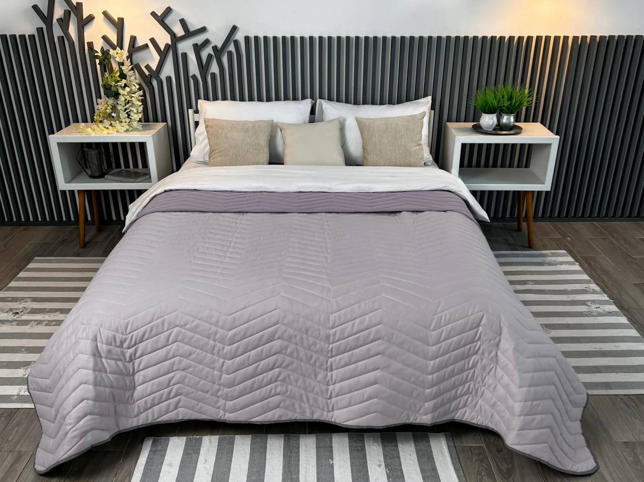 Покривало ArCloud — ZigZag Porpoise/Nirvana стьобане двостороннє 140*215 полуторне, фото 1