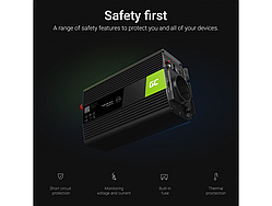Перетворювач напруги інвертор Green Cell 12 V на 230 V 150 W / 3000 W